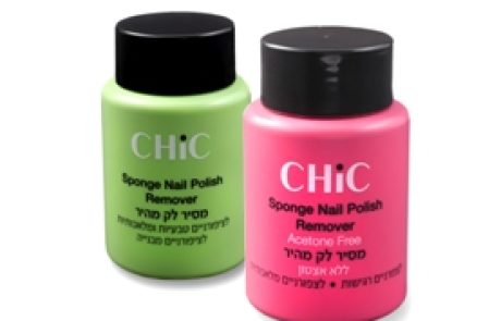 CHIC: ספוג להסרת לק מועשר בתמצית אלוורה וויטמין E