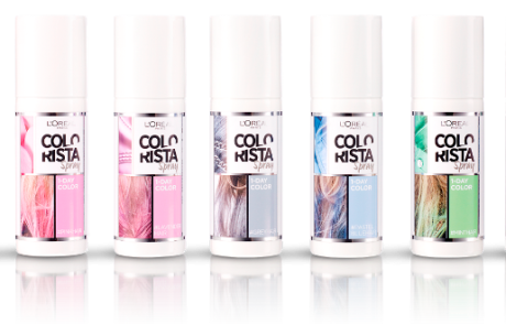 L'OREAL PARIS: ספריי לשיער בצבעים נועזים COLORISTA SPRAY