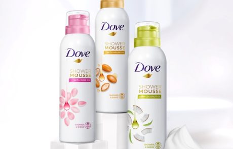 Dove: מוס רחצה וגילוח